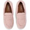 Dearfoams Women’s Hazel-Lighweight Driving Loafer Machine Washable Comfortable Shoe(Pale Mauve Sherpa)