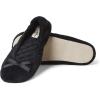 Dearfoams Women’s Layla Ballerina With Suede Outsole(Black & Leopard (2 Pack))