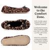 Dearfoams Women’s Layla Ballerina With Suede Outsole(Leopard)