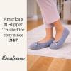 Dearfoams Women’s Layla Ballerina With Suede Outsole(Sleet)