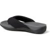 Dearfoams Women’s Original Comfort Olivia Thong Flip Flop Sandal With Arch Support(Black)