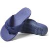 Dearfoams Women’s Original Comfort Olivia Thong Flip Flop Sandal With Arch Support(Indigo)