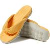 Dearfoams Women’s Original Comfort Olivia Thong Flip Flop Sandal With Arch Support(Yellow)