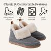 Dearfoams Women’s Moritz Indoor/Outdoor Cozy Bootie Camping Furry Slipper House Shoe(Grey)