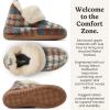 Dearfoams Women’s Moritz Indoor/Outdoor Cozy Bootie Camping Furry Slipper House Shoe(Warm Combo)
