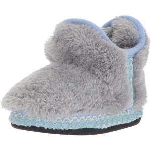 Dearfoams Pile Bootie with Trim Shoe(Sleet)