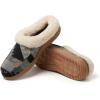 Dearfoams Men’s Baro Indoor Outdoor House Shoe Memeory Foam Clog(Grey Combo)
