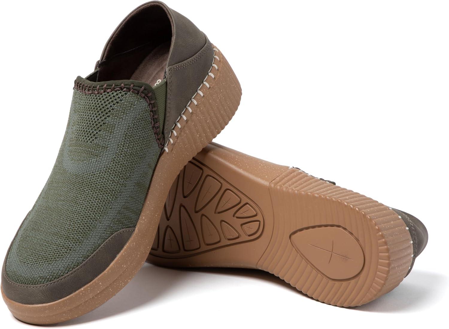 imageDearfoams Womens Lee Lightweight Easy onOff Knit SneakerOlive