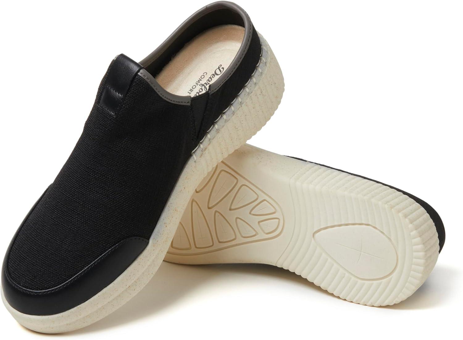 imageDearfoams Womens Lila Lightweight Slip on Comfort ClogBlack