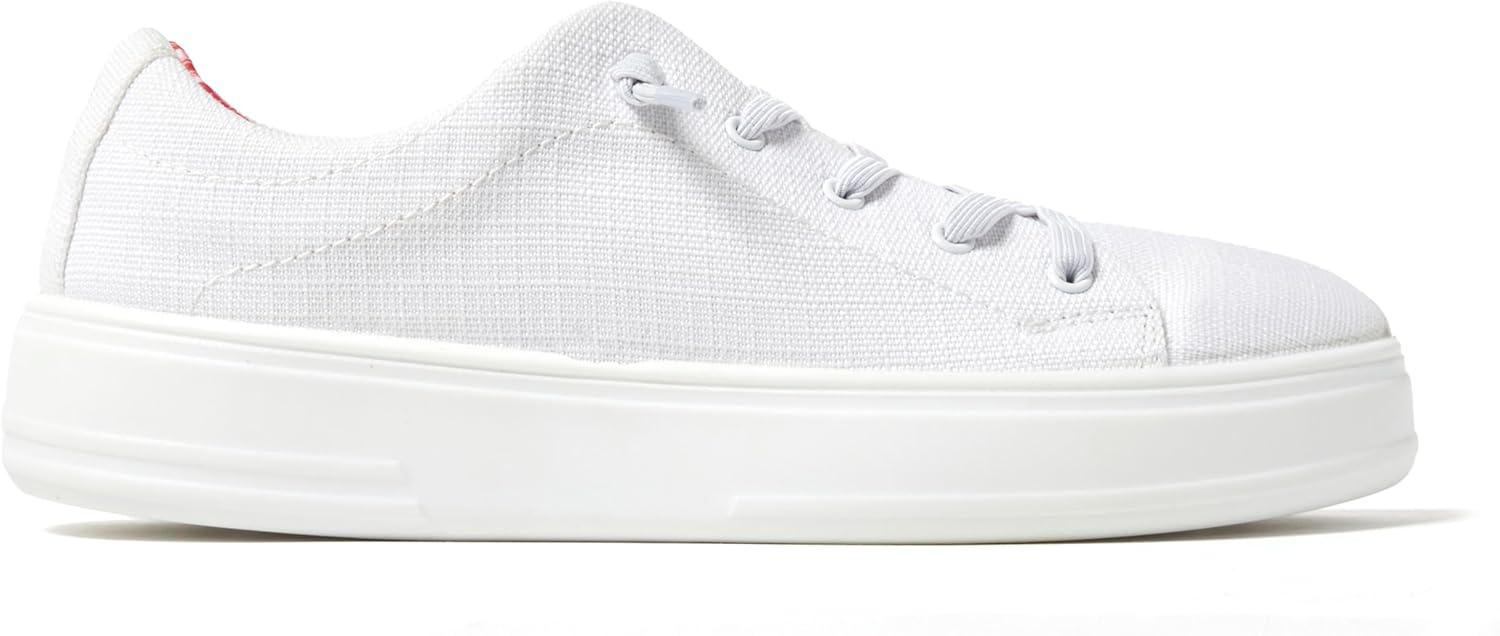 imageDearfoams Womens Shoes Mabel Lightweight Comfortable Easy Slip on Sneaker with Arch SupportWhite