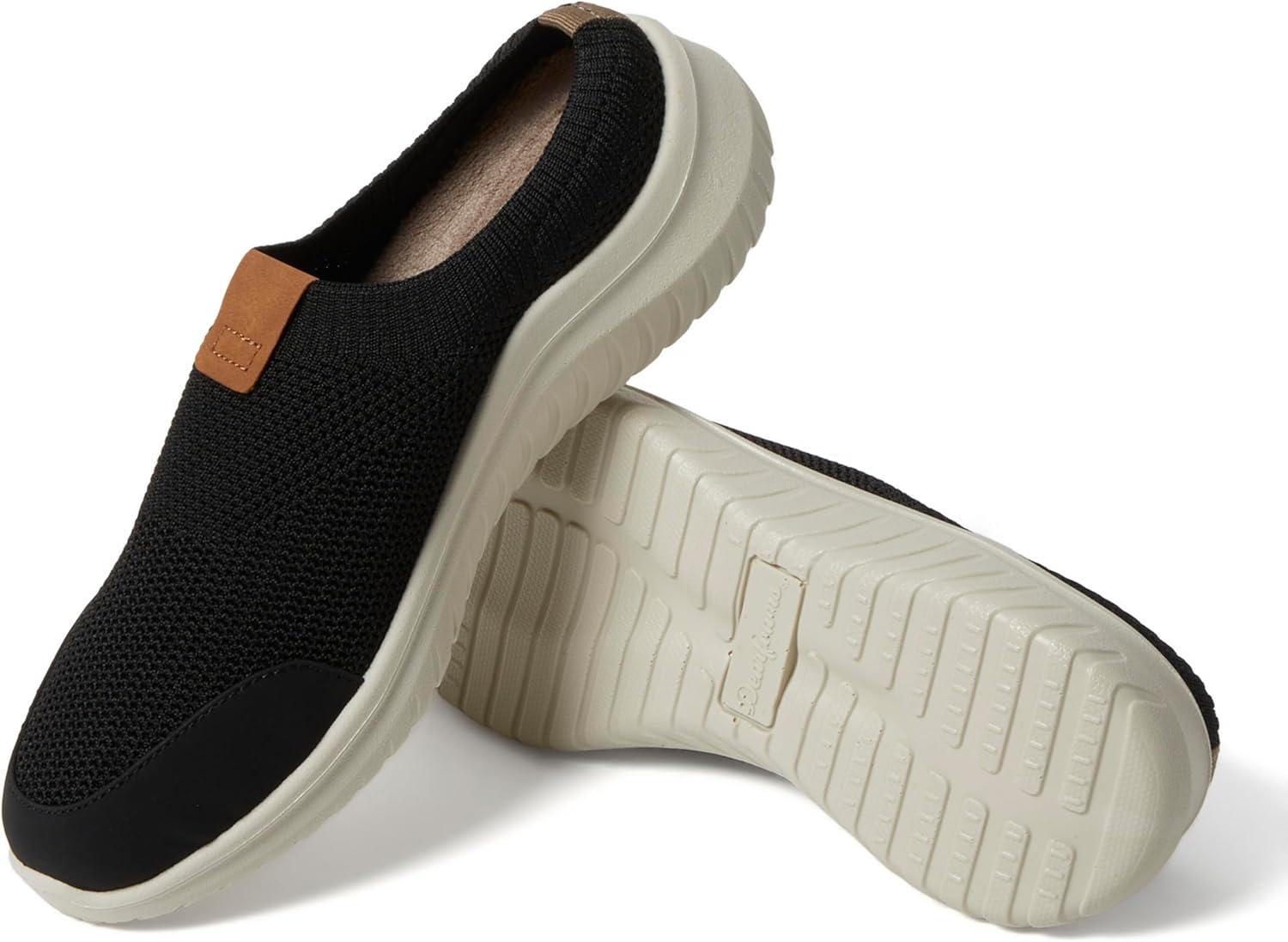 imageDearfoams Womens Womens Lightweight Breathable Gracie Sneaker with Arch Support Machine Washable ShoesBlack