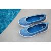 Dearfoams Women’s Original Comfort Lightweight Slip-on Mia Ballet Flat(Blue Leopard)