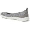 Dearfoams Women’s Original Comfort Lightweight Slip-on Mia Ballet Flat(Grey Heather)