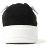 Dearfoams Women’s Shoes – Mabel Lightweight Comfortable Easy Slip on Sneaker with Arch Support(Black)