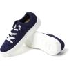 Dearfoams Women’s Shoes – Mabel Lightweight Comfortable Easy Slip on Sneaker with Arch Support(Navy)