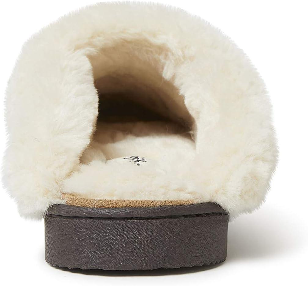 imageDearfoams Mens Suede Closed Toe Scuff SlipperDesert
