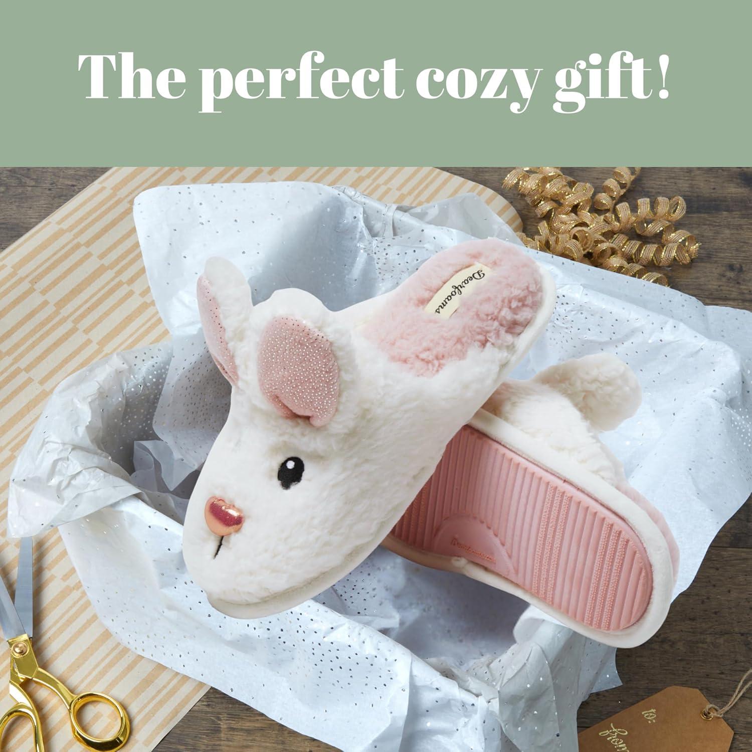 imageDearfoams Womens Furry Heart Valentines DayBunny