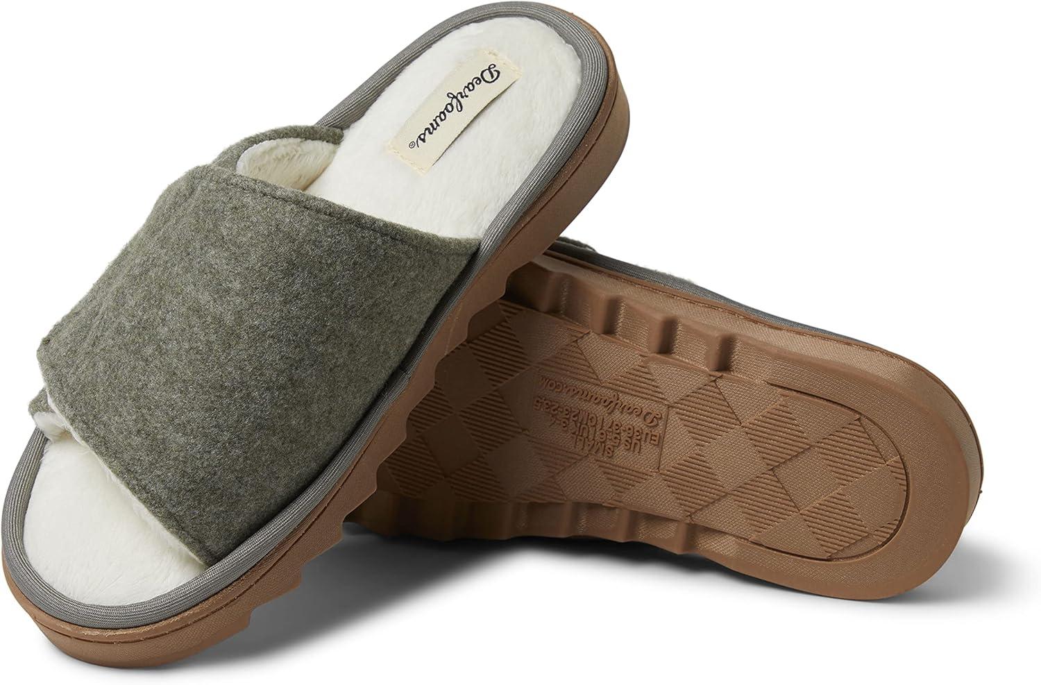 imageDearfoams Womens Norma Adjustable Wool SlideMoss