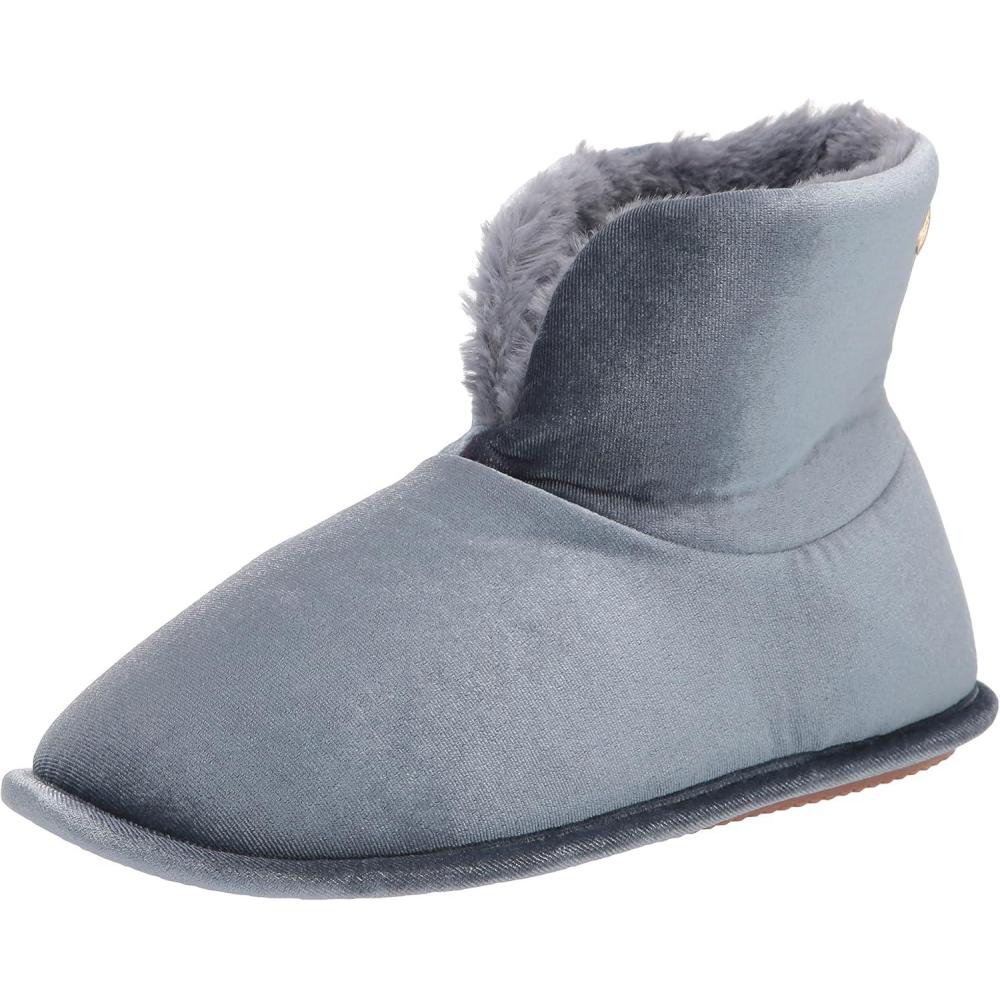 imageDearfoams Womens Sara Velour BootieShiny Flintstone
