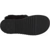 Dearfoams Men’s Suede Closed Toe Scuff Slipper(Black)