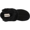 Dearfoams Men’s Suede Closed Toe Scuff Slipper(Black)