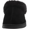 Dearfoams Men’s Suede Closed Toe Scuff Slipper(Black)
