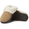 Dearfoams Men’s Suede Closed Toe Scuff Slipper(Desert)