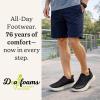 Dearfoams Men’s Tahoe Lightweight Comfort Slip-On Sneaker(Black)