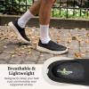 Dearfoams Men’s Tahoe Lightweight Comfort Slip-On Sneaker(Black)
