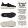 Dearfoams Men’s Tahoe Lightweight Comfort Slip-On Sneaker(Black)