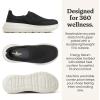 Dearfoams Men’s Tahoe Lightweight Comfort Slip-On Sneaker(Black Knit)