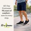 Dearfoams Men’s Tahoe Lightweight Comfort Slip-On Sneaker(Black Knit)