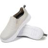 Dearfoams Men’s Tahoe Lightweight Comfort Slip-On Sneaker(Bone)