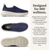 Dearfoams Men’s Tahoe Lightweight Comfort Slip-On Sneaker(Peacoat)