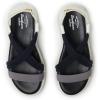 Dearfoams Women’s Daylen Comfortable Adjustable Strap Platform Sandal(Black)