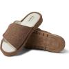 Dearfoams Women’s Norma Adjustable Wool Slide(Chestnut)