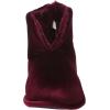 Dearfoams Women’s Sara Velour Bootie(Shiny Burgundy)