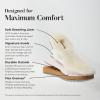 Dearfoams womens Sydney Genuine Shearling Scuff(Dusty Pink)