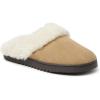 Dearfoams Men’s Suede Closed Toe Scuff Slipper(Desert)