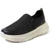 Dearfoams Men’s Tahoe Lightweight Comfort Slip-On Sneaker(Black)