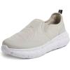 Dearfoams Men’s Tahoe Lightweight Comfort Slip-On Sneaker(Bone)