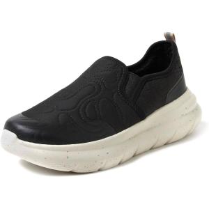 Dearfoams Men’s Tahoe Lightweight Comfort Slip-On Sneaker(Black)