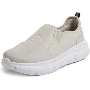 Dearfoams Men’s Tahoe Lightweight Comfort Slip-On Sneaker(Bone)
