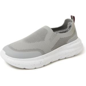 Dearfoams Men’s Tahoe Lightweight Comfort Slip-On Sneaker(Sleet)