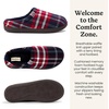Dearfoams Men’s Case Casual Clog(Navy Plaid)