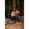 Dearfoams Unisex Adult Spooky Fuzzy Halloween Pumpkin Jack O Lantern(Adult Pumpkin)