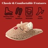 Dearfoams Matching Family Holiday Christmas Reindeer & Turkey Scuff(Men’s Reindeer)