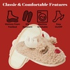 Dearfoams Matching Family Holiday Christmas Reindeer & Turkey Scuff(Women’s Reindeer)