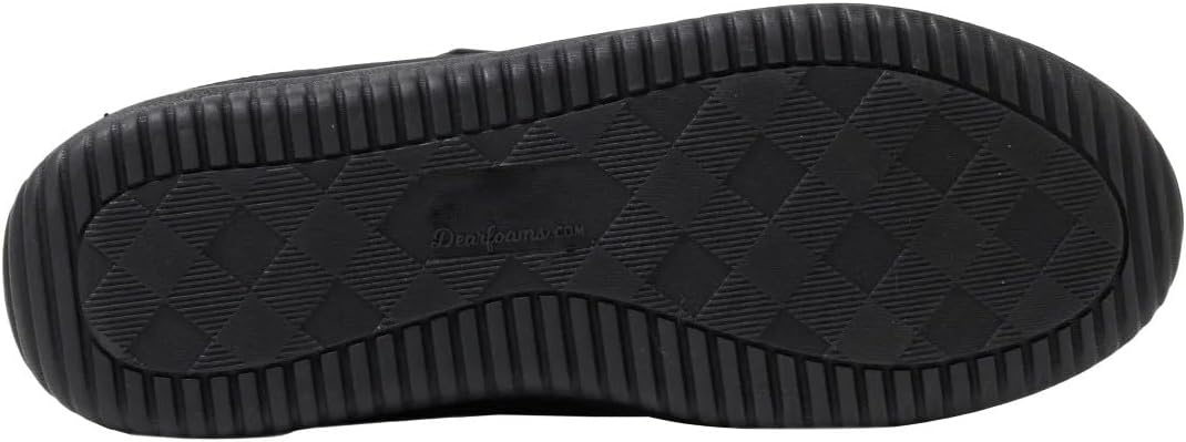 image:imageDearfoams Mens Memory Foam Slipper Black US Footwear Size System Adult Men Alpha Medium Small