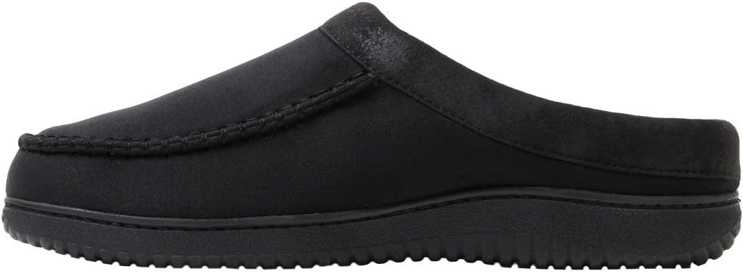 image:imageDearfoams Mens Memory Foam Slipper Black US Footwear Size System Adult Men Alpha Medium Small